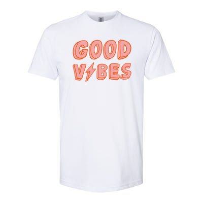 Good Vibes Retro Lightning Softstyle® CVC T-Shirt