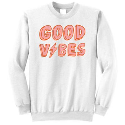 Good Vibes Retro Lightning Sweatshirt