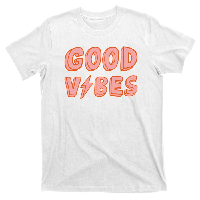 Good Vibes Retro Lightning T-Shirt