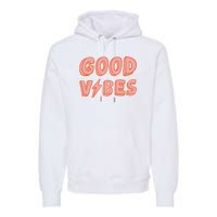 Good Vibes Retro Lightning Premium Hoodie