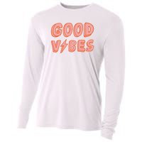 Good Vibes Retro Lightning Cooling Performance Long Sleeve Crew