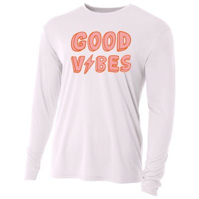 Good Vibes Retro Lightning Cooling Performance Long Sleeve Crew