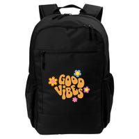 Good Vibes Retro Groovy Flower Backpack