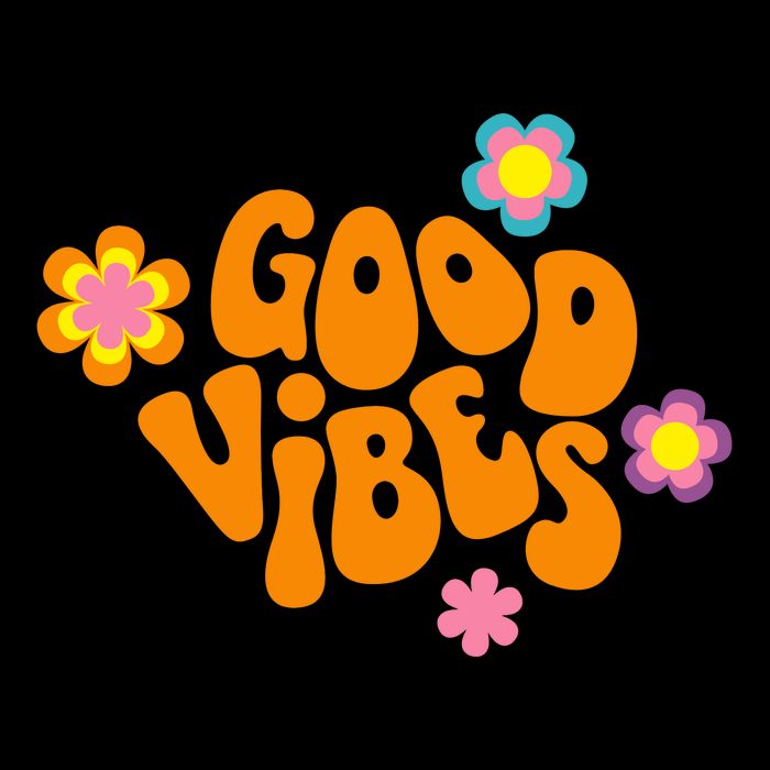 Good Vibes Retro Groovy Flower Mug