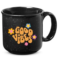 Good Vibes Retro Groovy Flower 15oz Campfire Ceramic Mug