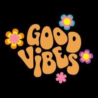 Good Vibes Retro Groovy Flower Wool Snapback Cap