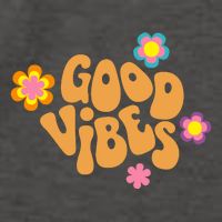 Good Vibes Retro Groovy Flower Vector Backpack