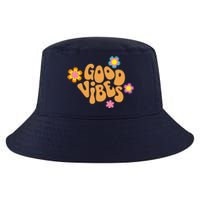 Good Vibes Retro Groovy Flower Cool Comfort Performance Bucket Hat