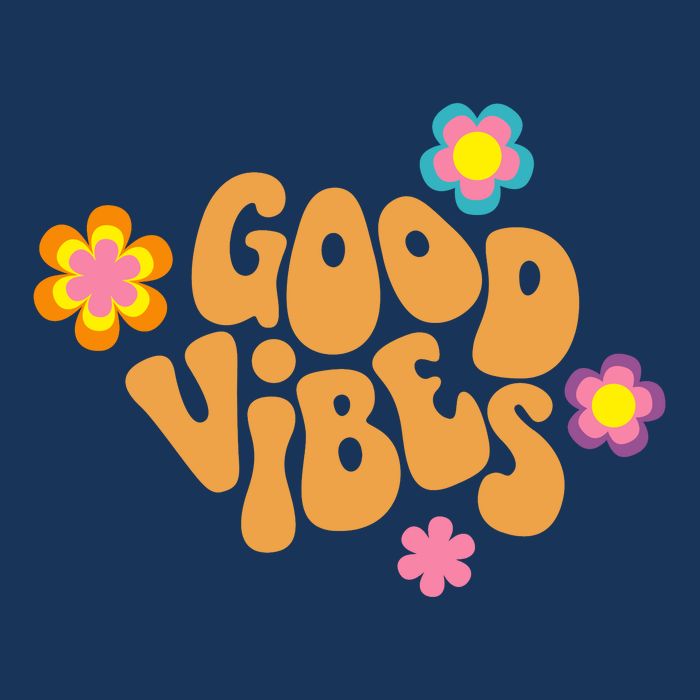 Good Vibes Retro Groovy Flower Cool Comfort Performance Bucket Hat
