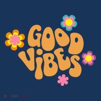 Good Vibes Retro Groovy Flower Sustainable Beanie