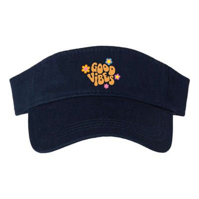 Good Vibes Retro Groovy Flower Visor