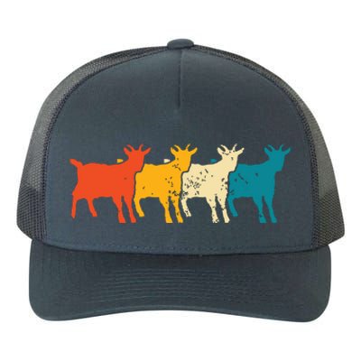 Goat Vintage Retro Farm Animal Goats Farmer Gift Yupoong Adult 5-Panel Trucker Hat