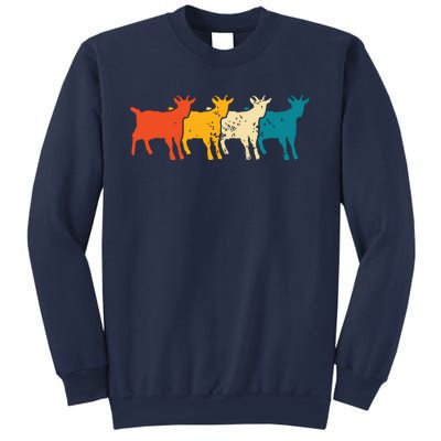 Goat Vintage Retro Farm Animal Goats Farmer Gift Sweatshirt