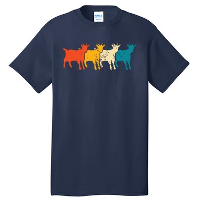 Goat Vintage Retro Farm Animal Goats Farmer Gift Tall T-Shirt