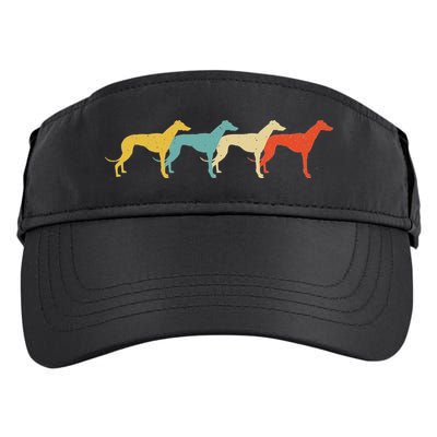 Greyhound Vintage Retro Dog Pet Racer Lover 60s 70s Gift Adult Drive Performance Visor