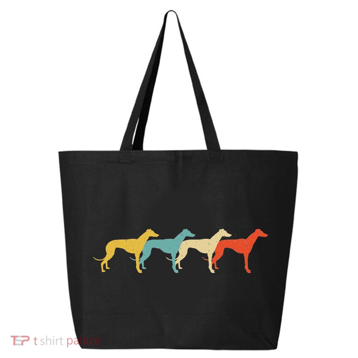 Greyhound Vintage Retro Dog Pet Racer Lover 60s 70s Gift 25L Jumbo Tote