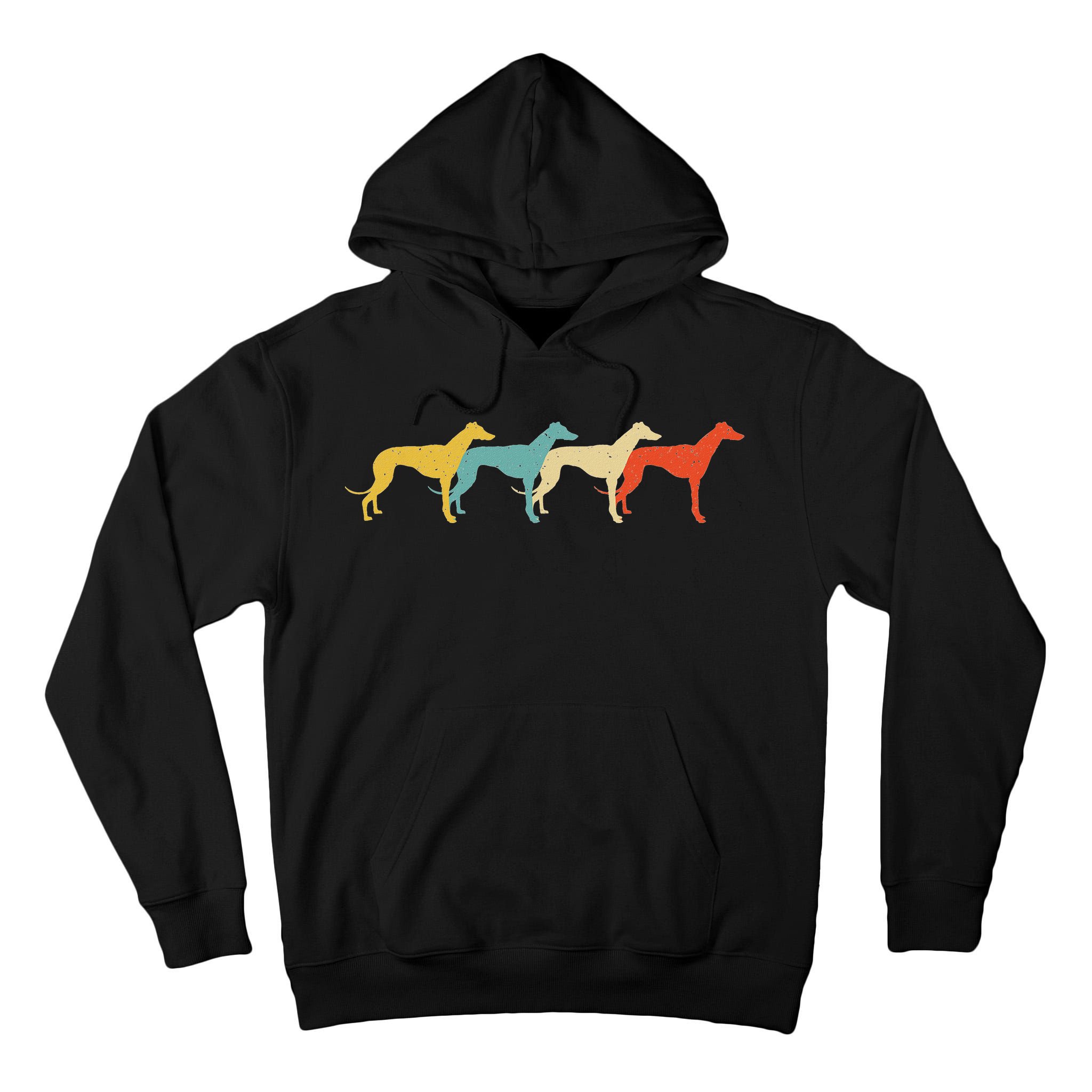 Greyhound Vintage Retro Dog Pet Racer Lover 60s 70s Gift Tall Hoodie