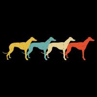 Greyhound Vintage Retro Dog Pet Racer Lover 60s 70s Gift Kids Hoodie
