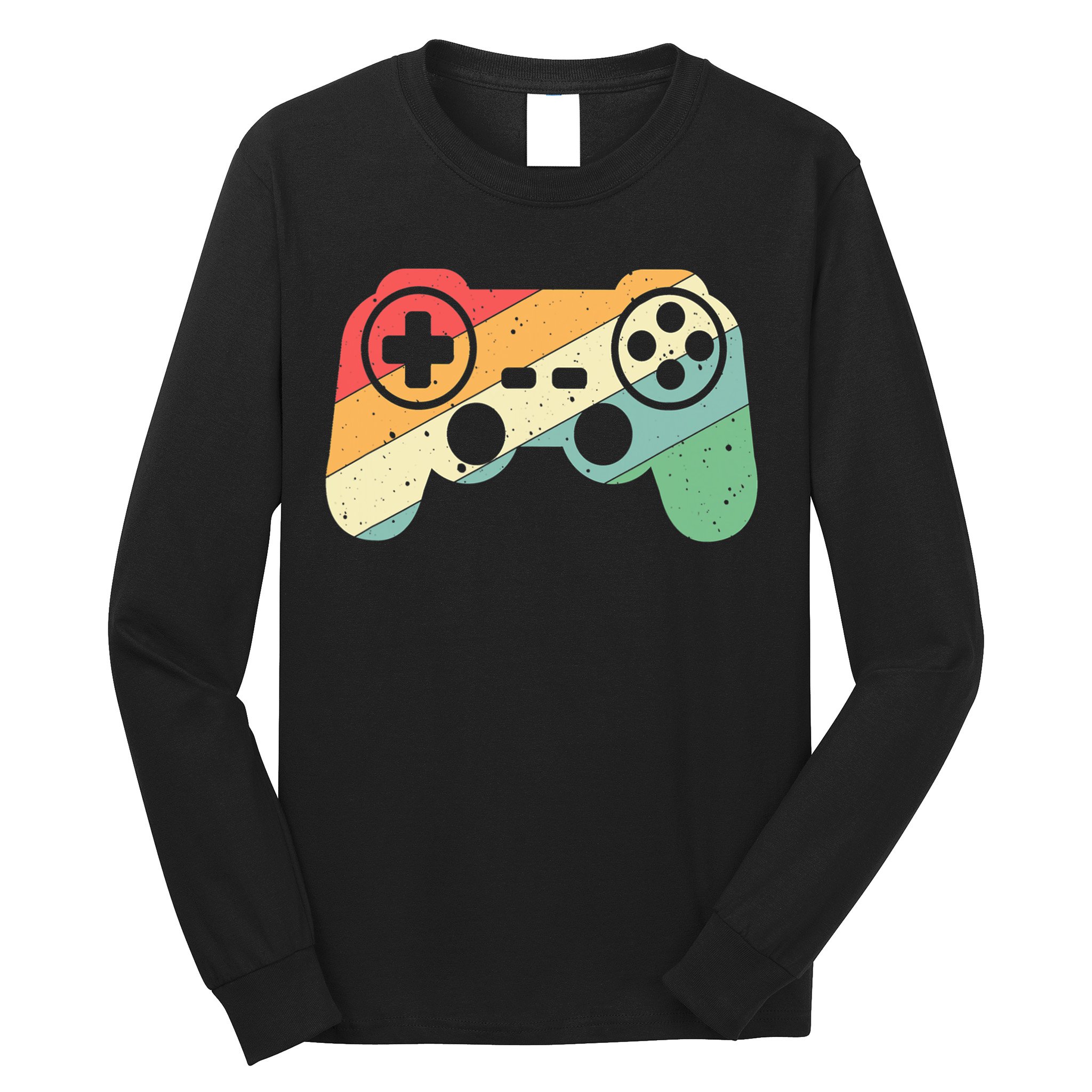 Gamer Vintage Retro Video Game Controller Gaming Long Sleeve Shirt