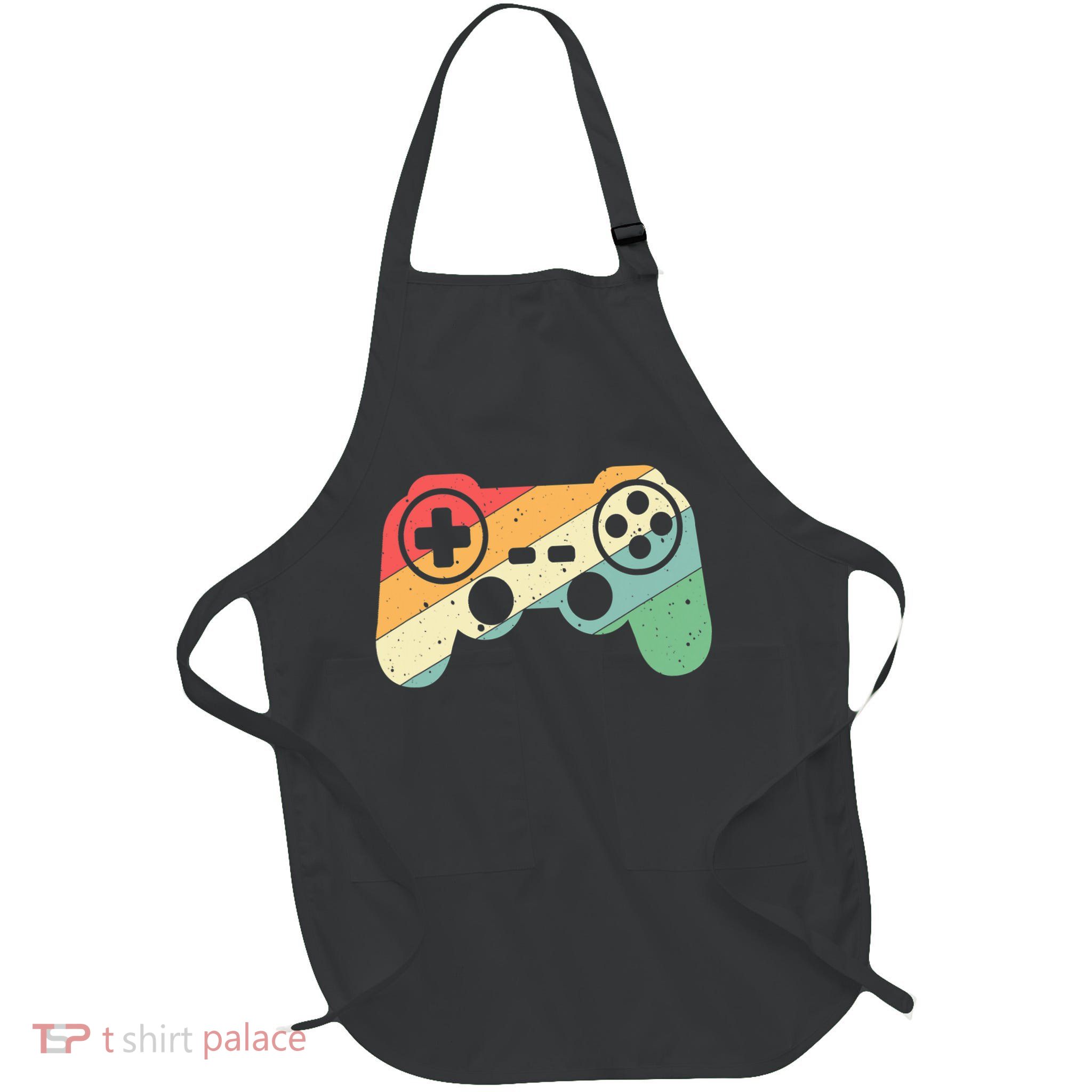 Gamer Vintage Retro Video Game Controller Gaming Apron