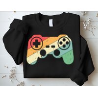 Gamer Vintage Retro Video Game Controller Gaming Sweatshirt