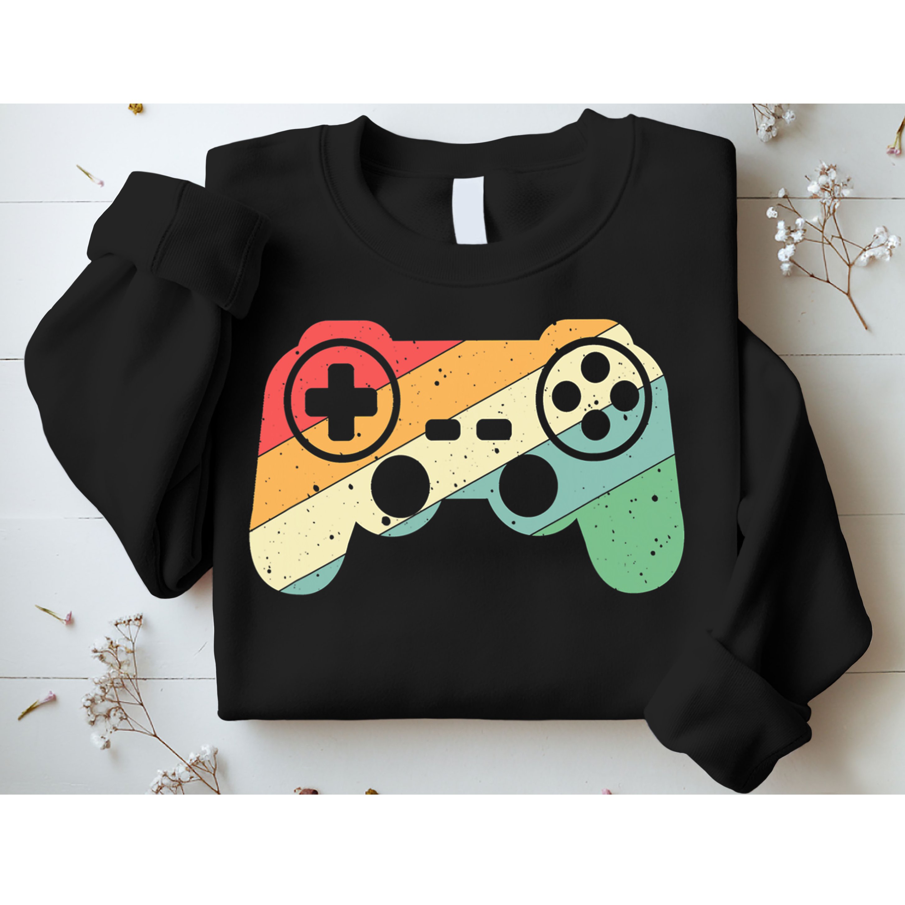 Gamer Vintage Retro Video Game Controller Gaming Sweatshirt