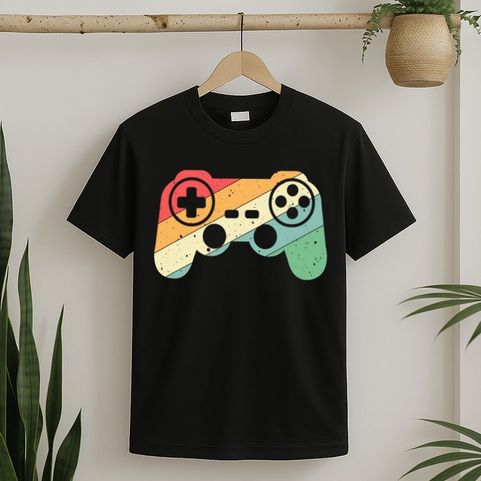 Gamer Vintage Retro Video Game Controller Gaming T-Shirt