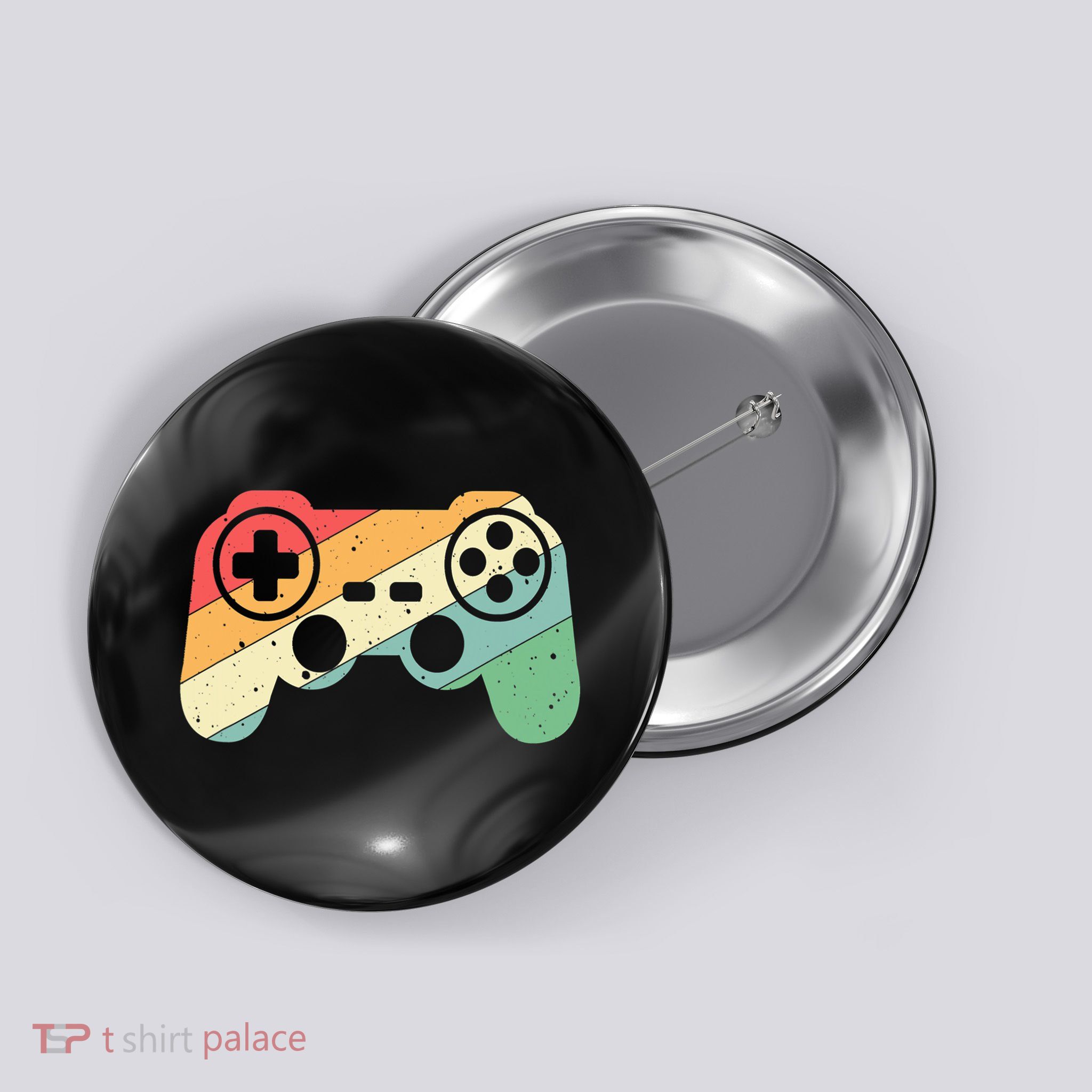 Gamer Vintage Retro Video Game Controller Gaming Button