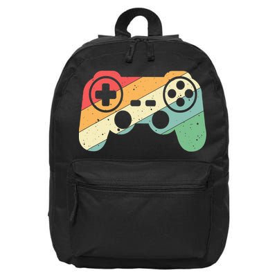 Gamer Vintage Retro Video Game Controller Gaming 16 in Basic Backpack