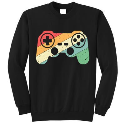Gamer Vintage Retro Video Game Controller Gaming Tall Sweatshirt