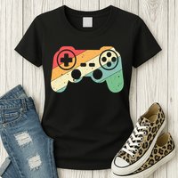 Gamer Vintage Retro Video Game Controller Gaming Womens T-Shirt