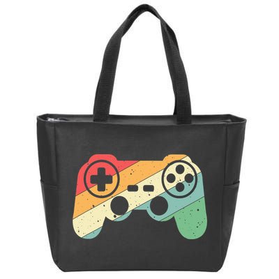 Gamer Vintage Retro Video Game Controller Gaming Zip Tote Bag