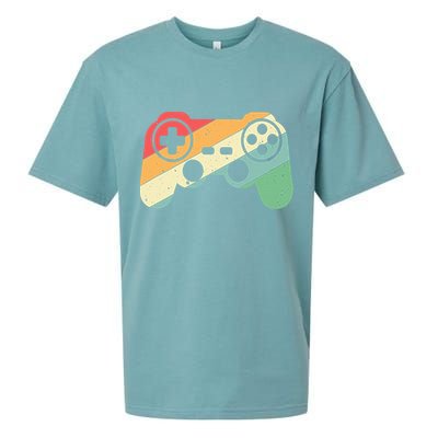 Gamer Vintage Retro Video Game Controller Gaming Sueded Cloud Jersey T-Shirt