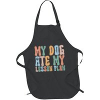 Groovy Vintage Retro My Dog Ate My Lesson Plan Funny Dogs Apron
