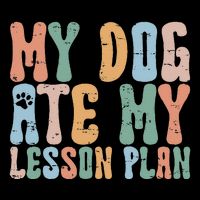 Groovy Vintage Retro My Dog Ate My Lesson Plan Funny Dogs Bag