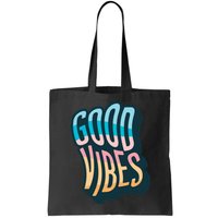 Good Vibes Retro Positive Quote Bag