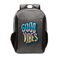 Good Vibes Retro Positive Quote Vector Backpack
