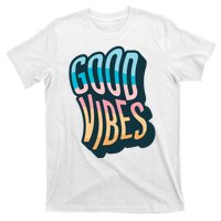 Good Vibes Retro Positive Quote T-Shirt