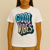 Good Vibes Retro Positive Quote T-Shirt