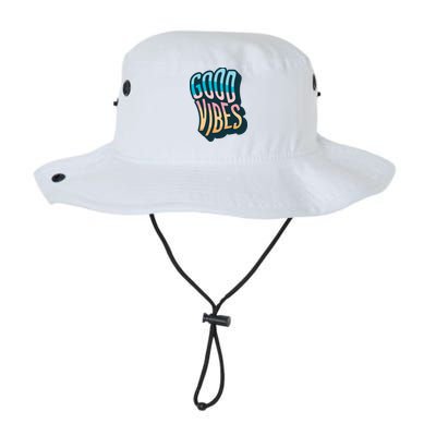 Good Vibes Retro Positive Quote Bucket Hat