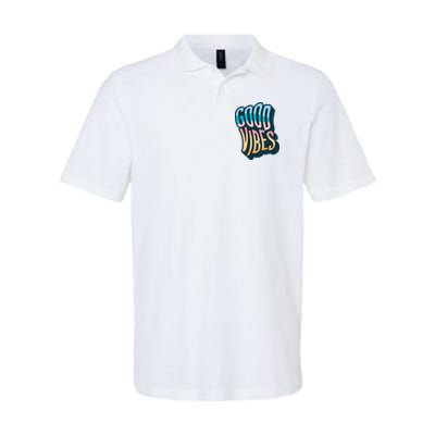 Good Vibes Retro Positive Quote Polo