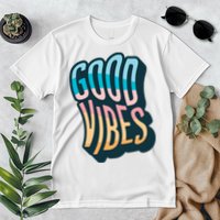 Good Vibes Retro Positive Quote Premium T-Shirt