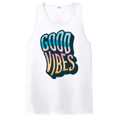 Good Vibes Retro Positive Quote PosiCharge Competitor Tank