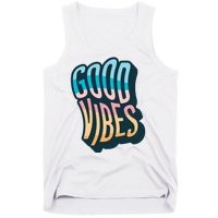 Good Vibes Retro Positive Quote Tank Top