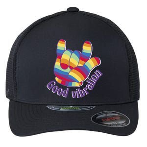 Good Vibration Rainbow Flexfit Unipanel Trucker Cap