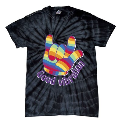 Good Vibration Rainbow Tie-Dye T-Shirt