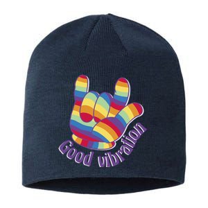 Good Vibration Rainbow Sustainable Beanie