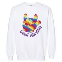 Good Vibration Rainbow Garment-Dyed Sweatshirt