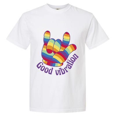 Good Vibration Rainbow Garment-Dyed Heavyweight T-Shirt