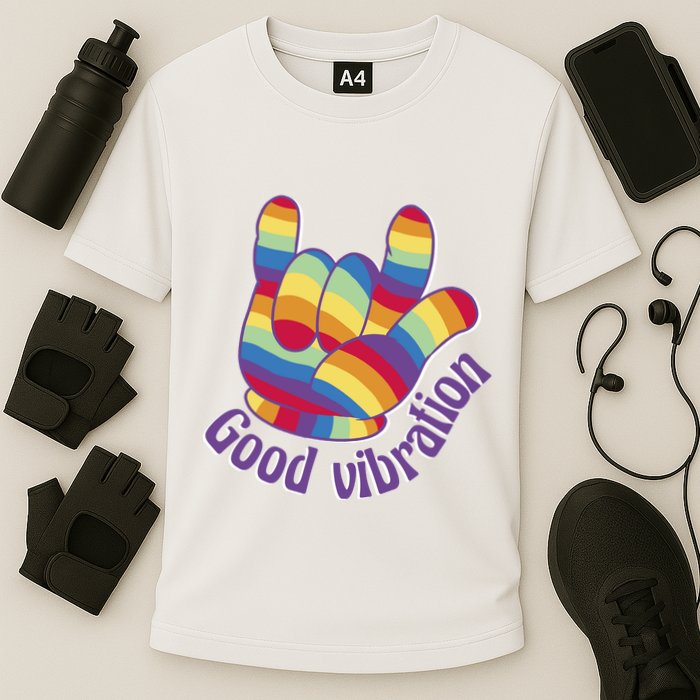 Good Vibration Rainbow Performance Shirt